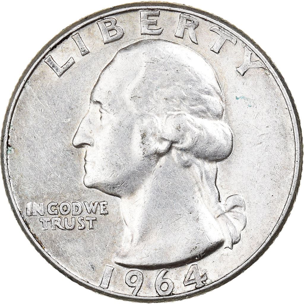 アメリカ合衆国 | 1/4ドル硬貨 | ジョージ・ワシントン | KM:164 | 1932年 - 1964年
