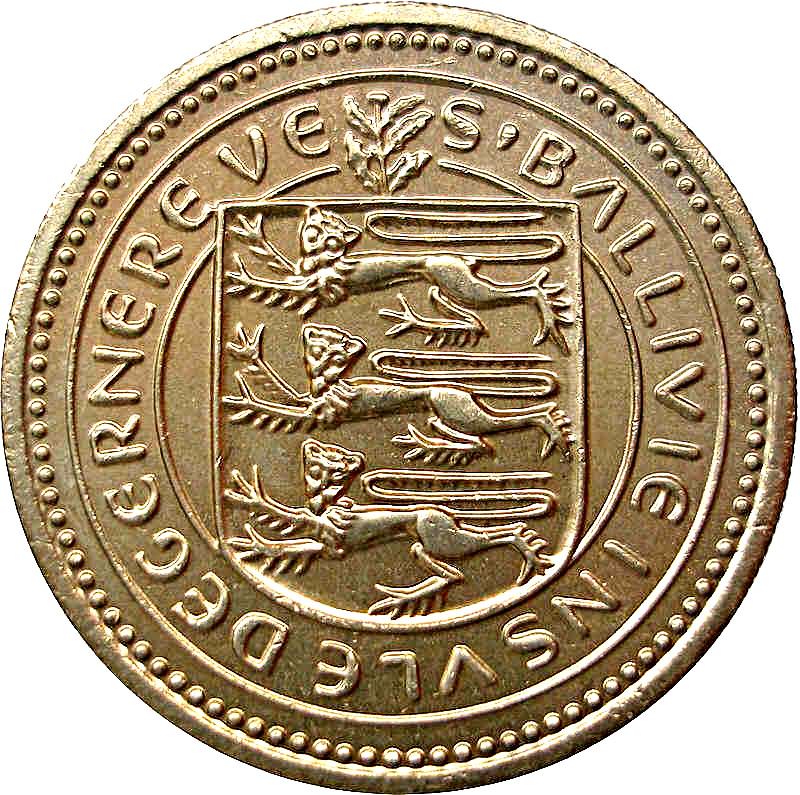 Guernsey | 1 Pound Coin | Queen Elizabeth II | HMS Crescent Ship | KM39 | 1983