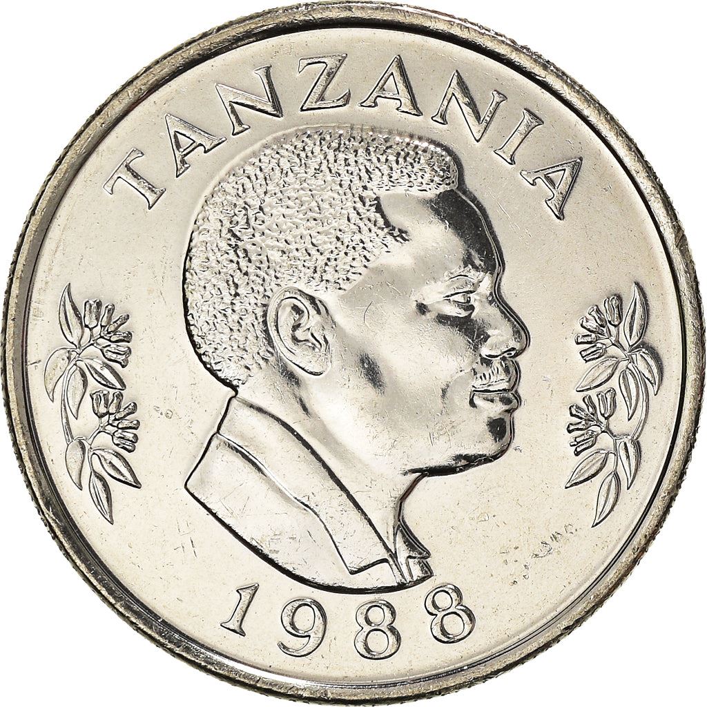 Tanzania | 50 Senti Coin | Rabbit | Km:26 | 1988 - 1990
