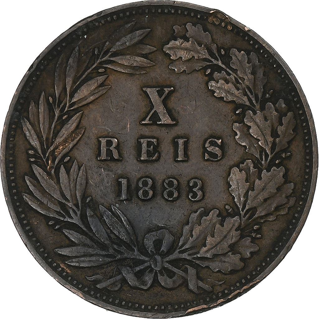 Portugal | 10 Reis Mønt | Luíz I | Km:526 | 1882 - 1886