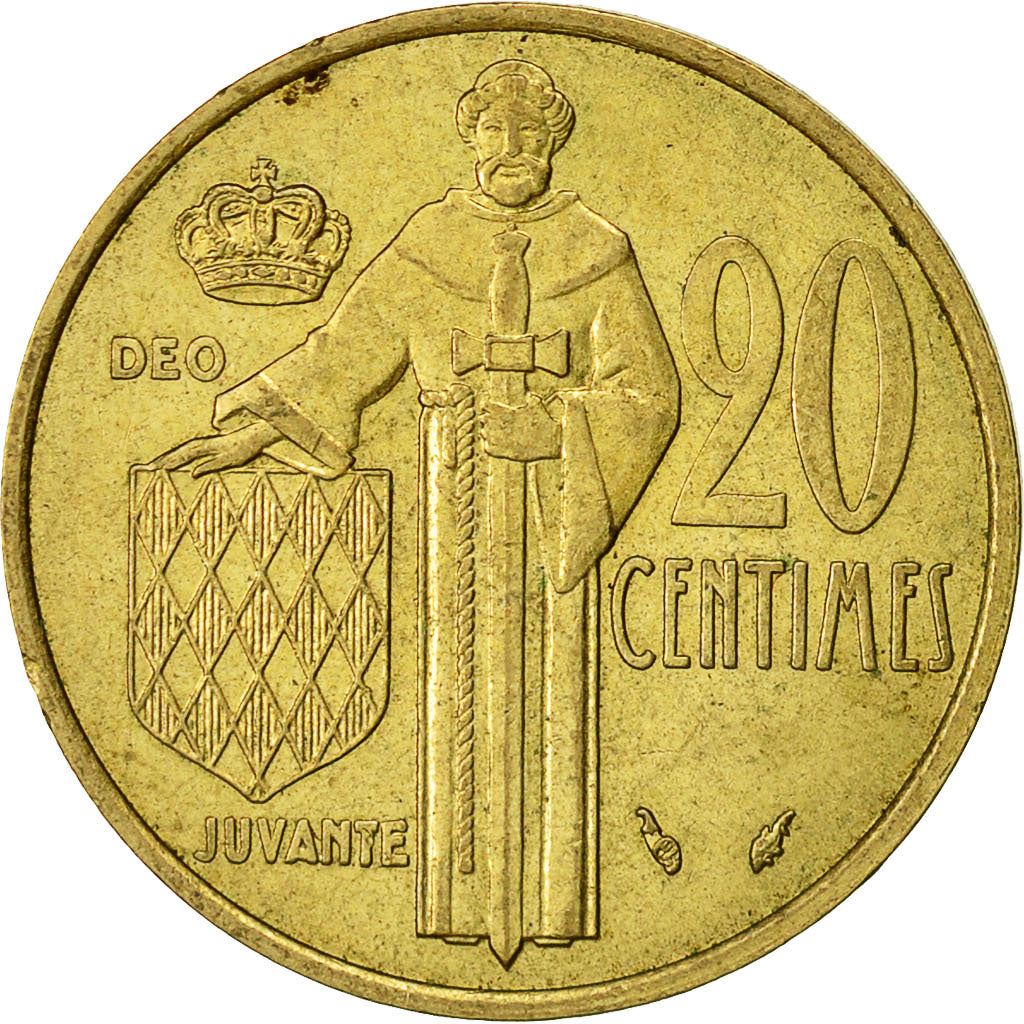 Monaco | 20 Centimes Coin | Rainier III | Km:143 | 1962 - 1995