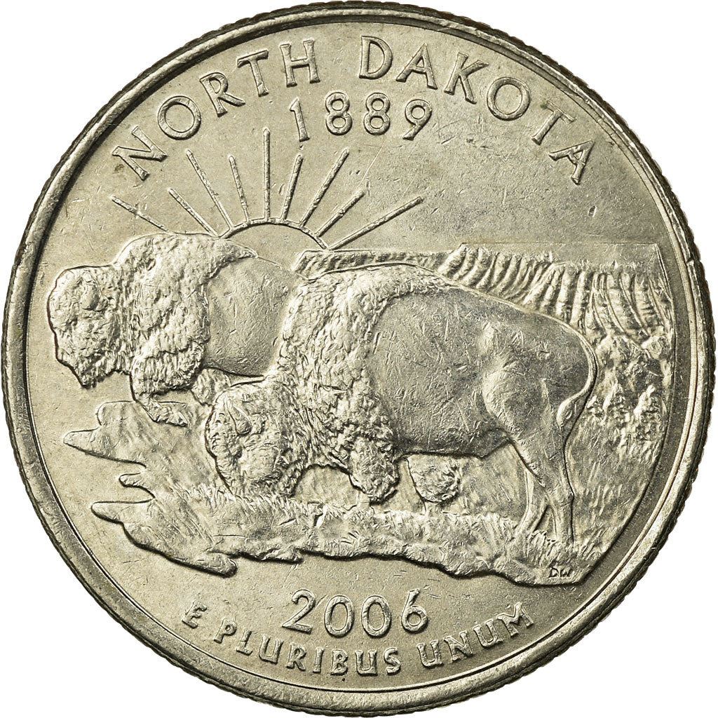 United States | 1/4 Dollar Coin | North Dakota | Km:385 | 2006