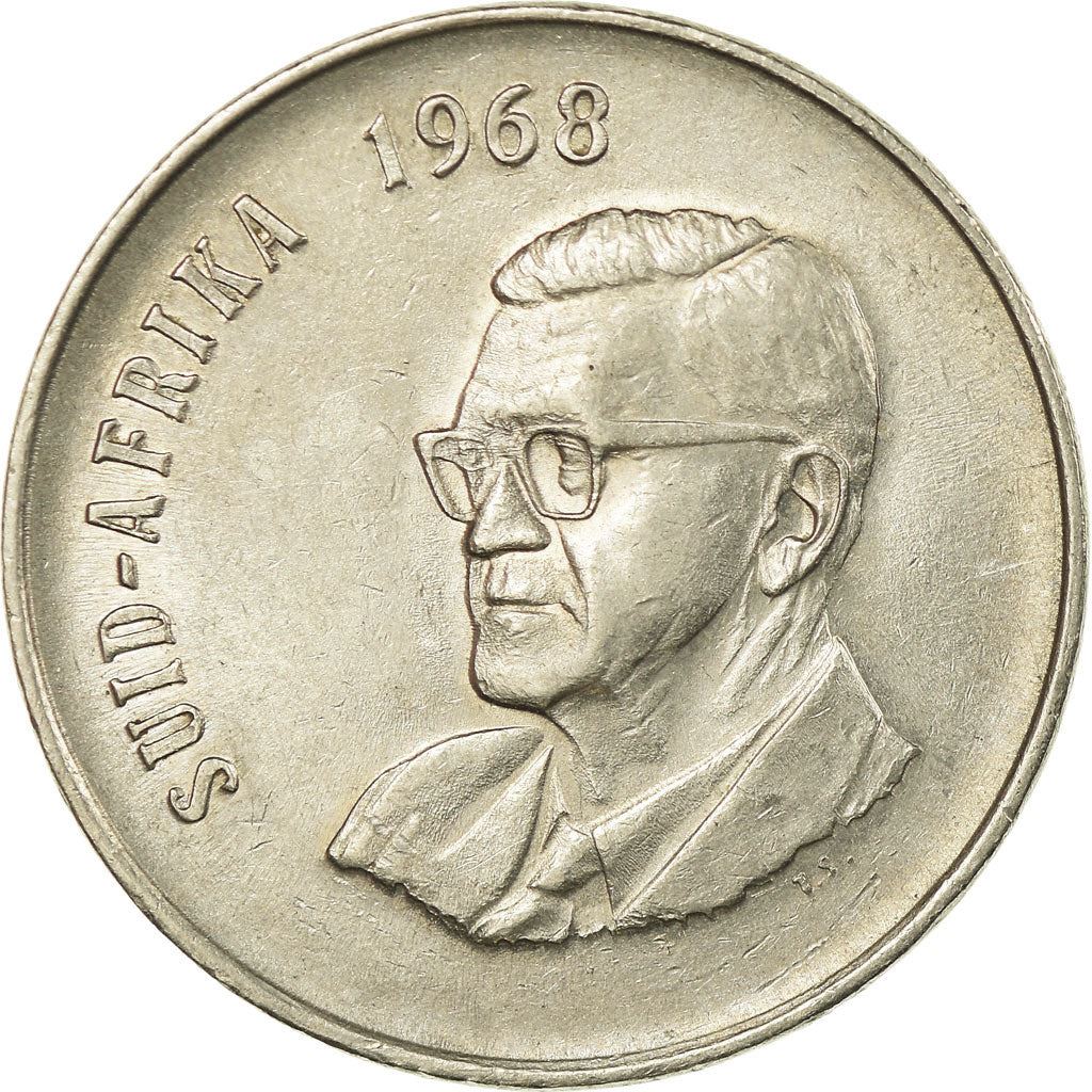 South Africa 50 Cents Coin | Charles Swart | Afrikaans Legend - SUID AFRIKA | KM79.2 | 1968