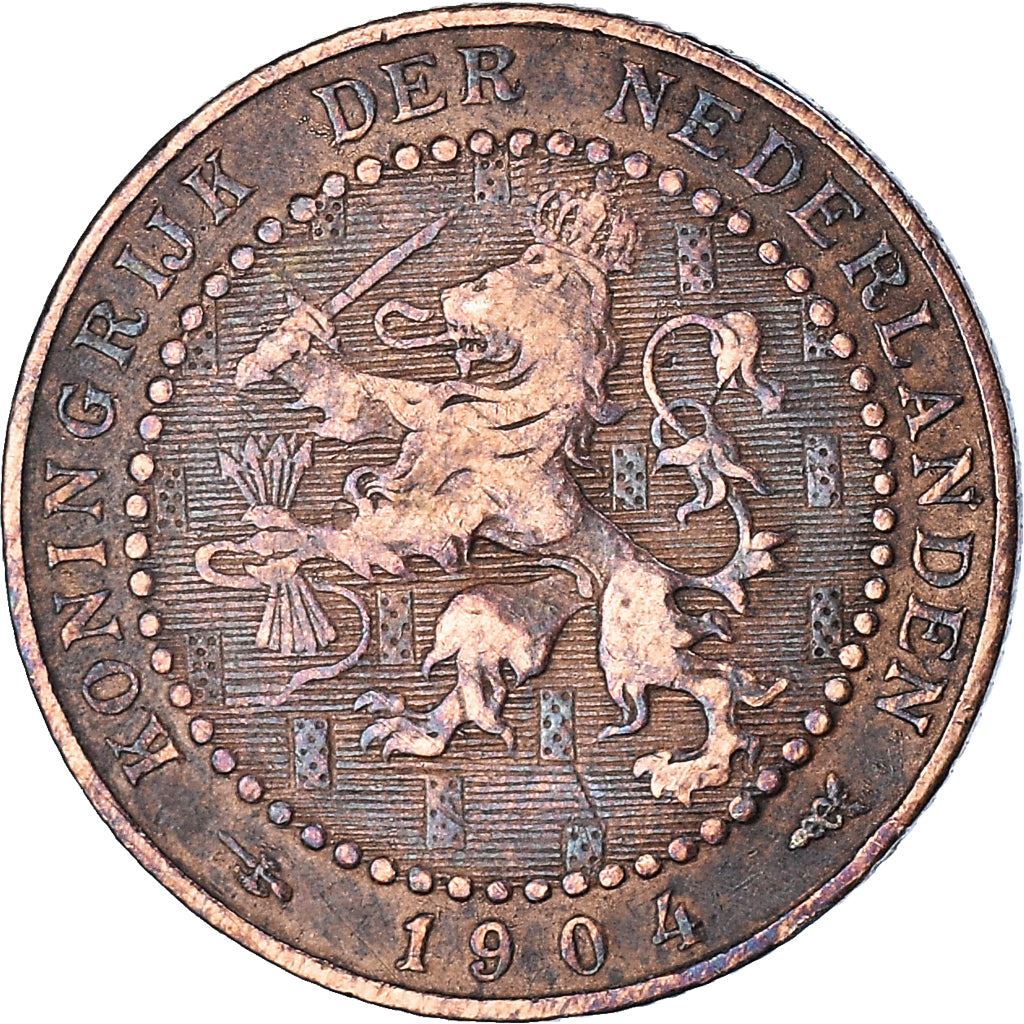 Netherlands | 1 Cent Coin | A Lion | Bronze | KM:132 | 1902-1907