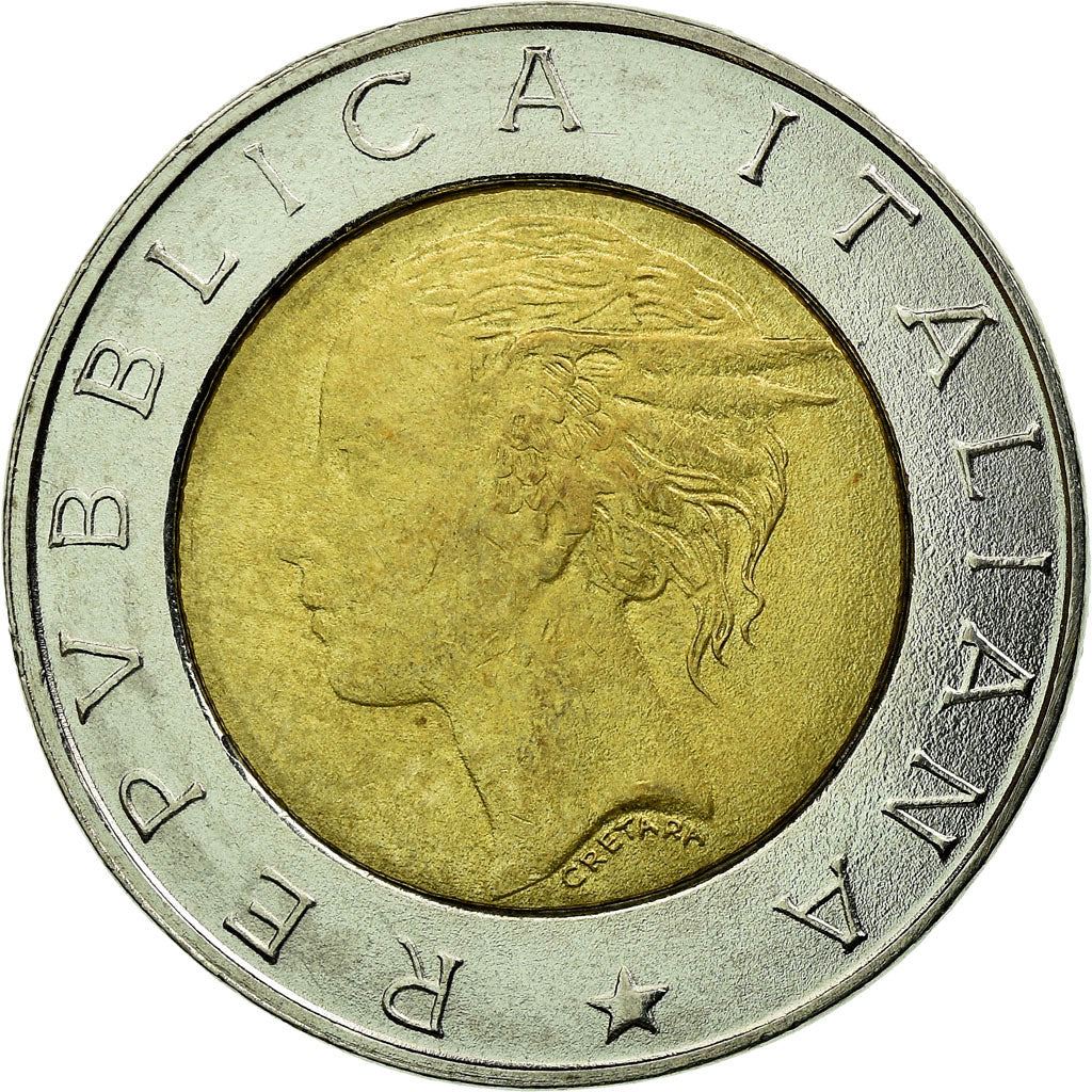 Italy | 500 Lire Coin | Institute of Statistics | Km:181 | 1996