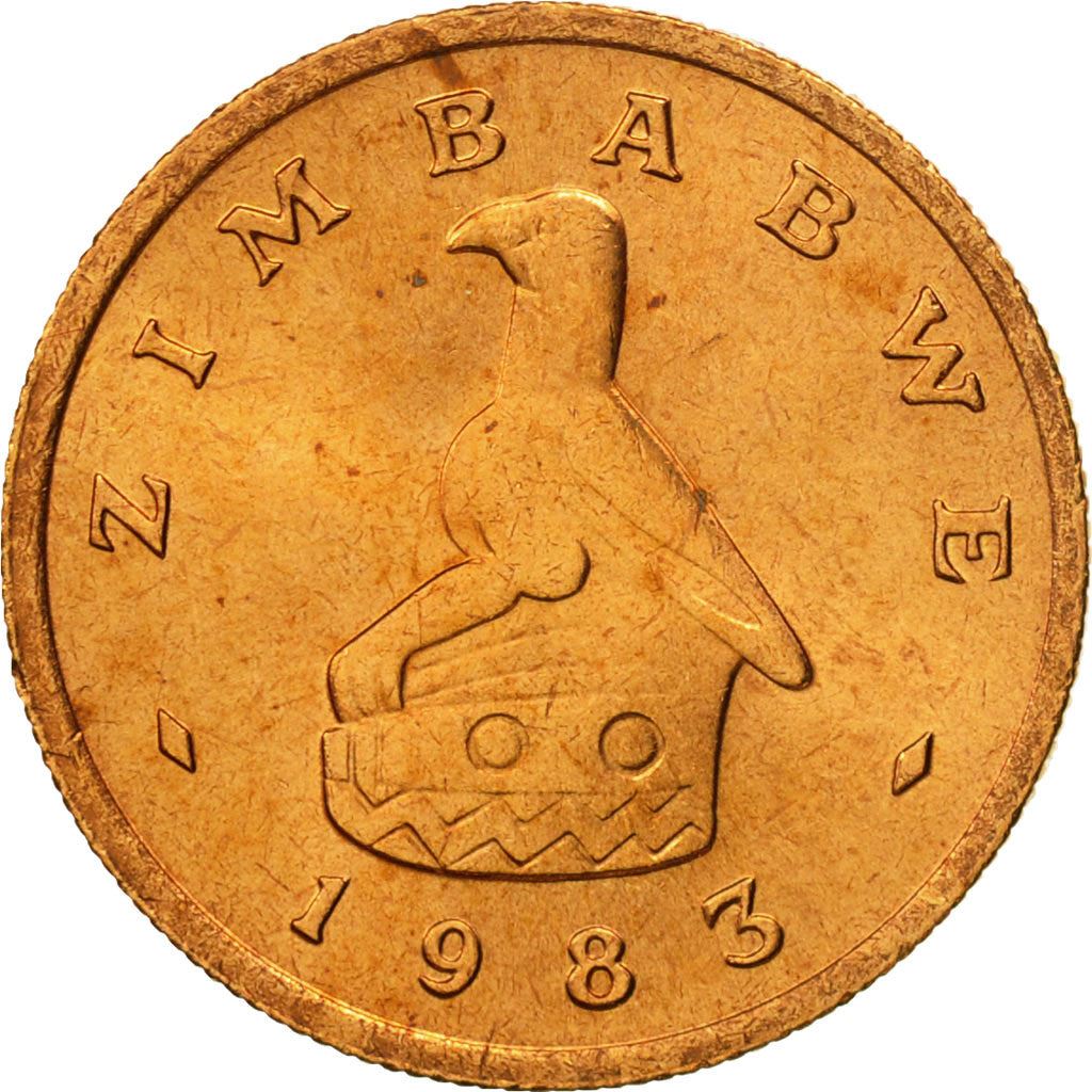 Zimbabwe | 1 Cent Coin | Great Zimbabwe Bird | Km:1 | 1980 - 1988