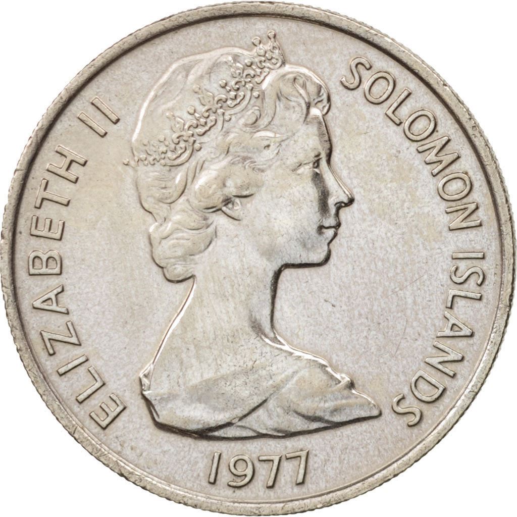 Salomonöarna | 10 Cents Mynt | Elizabeth II | Havsanda | Km:4 | 1977 - 1983