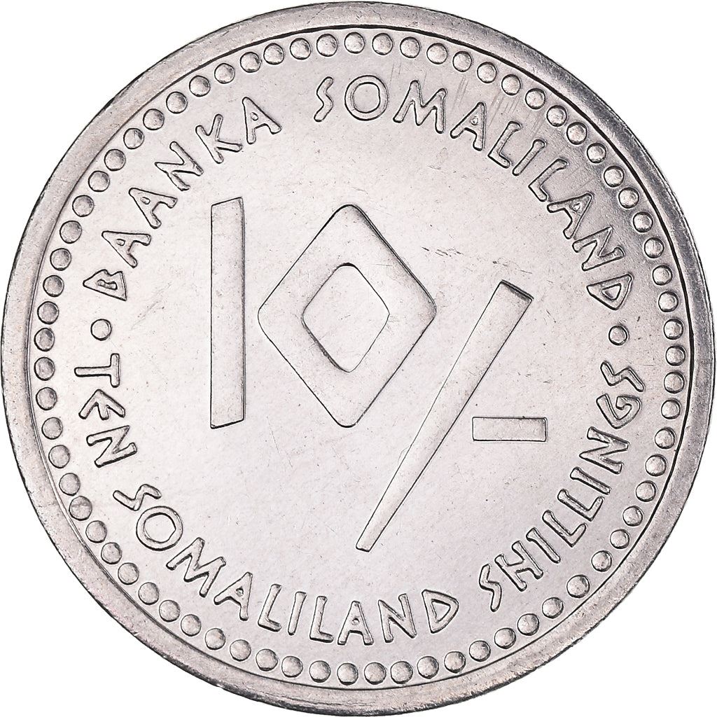 Somaliland | 10 Shillings Coin | Virgo | Stainless steel | KM:14 | 2006