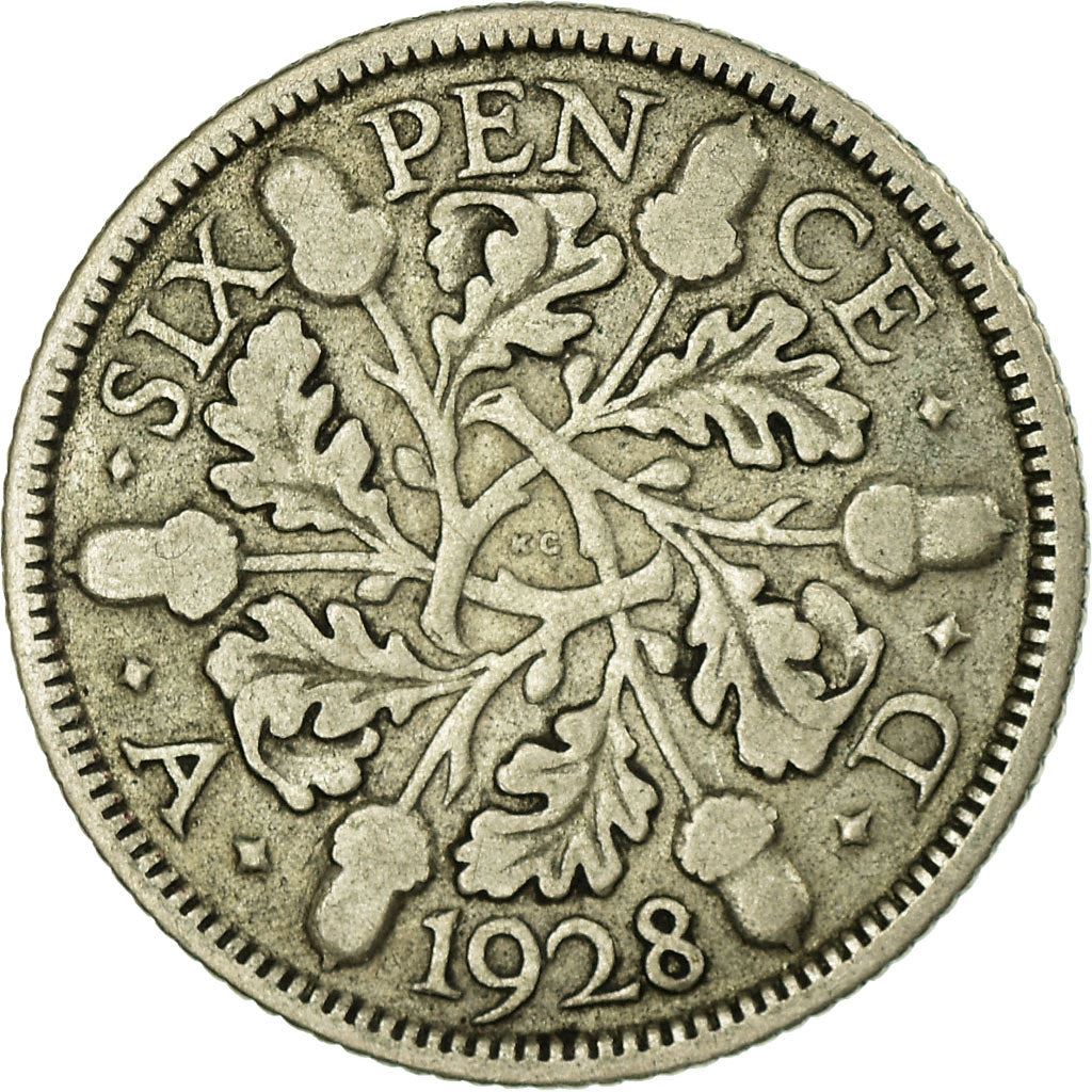 United Kingdom | 6 Pence Coin | George V | KM:832 | 1927 - 1936