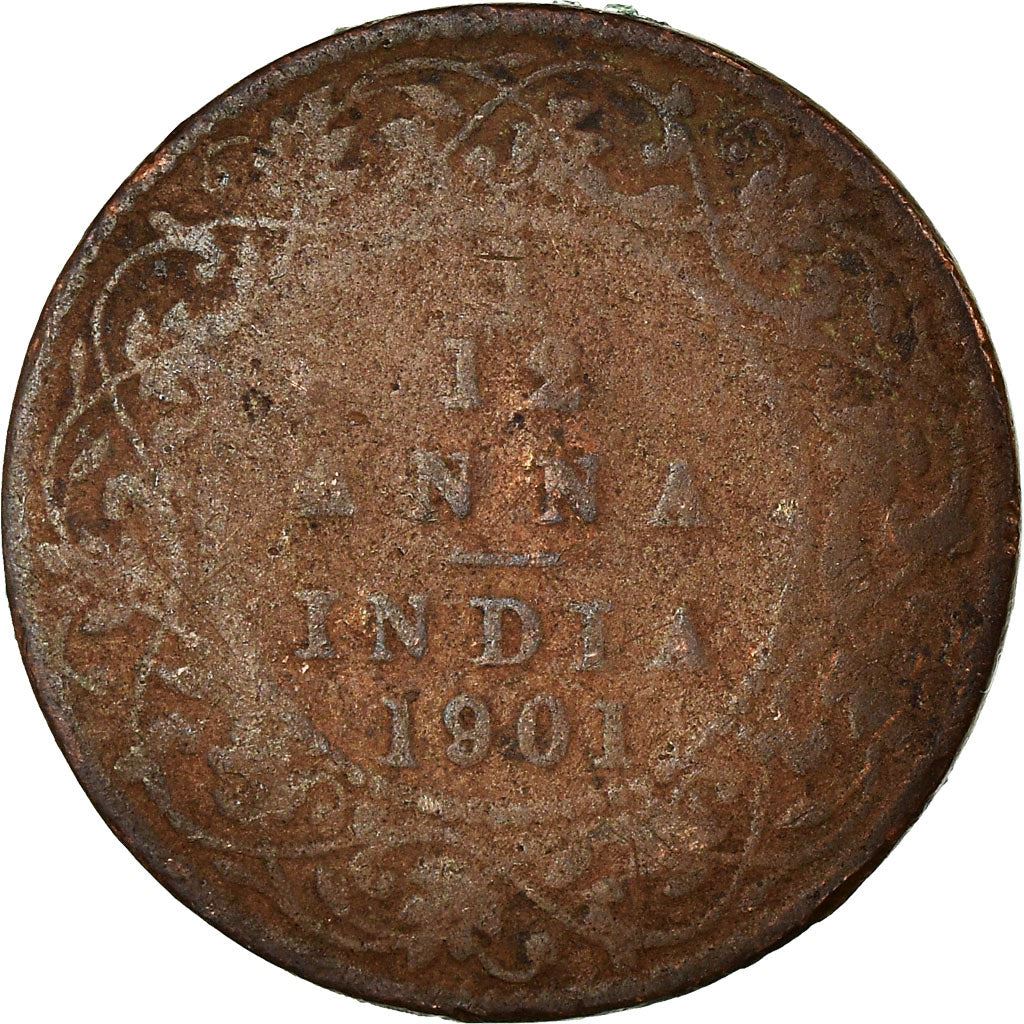 India - British | 1/12 Anna Coin | Queen Victoria | Km:483 | 1877 - 1901