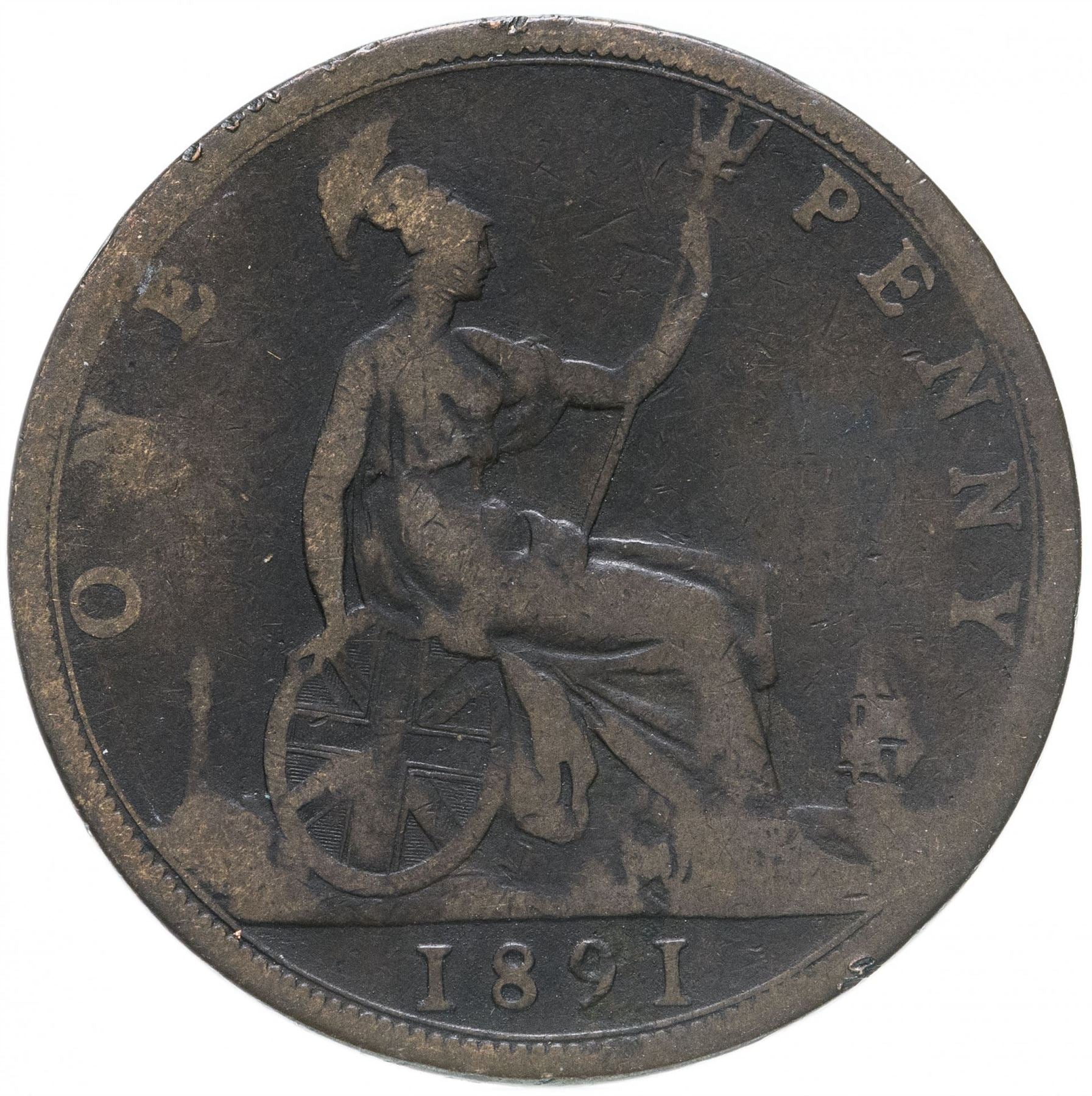 United Kingdom | 1 Penny Coin | Victoria | KM:755 | 1874 - 1894