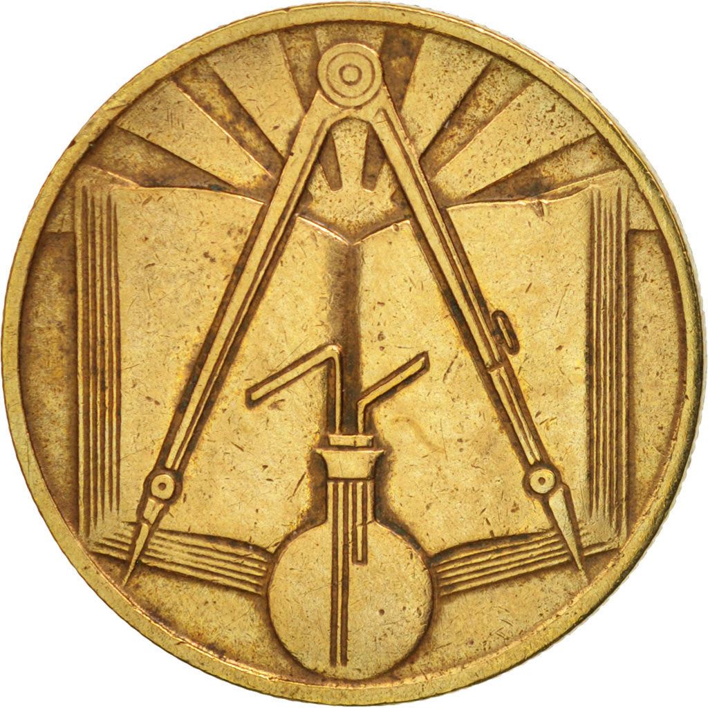 Algeria | 50 Centimes Coin | Nickel Brass | Sun | Science | Km:102 | 1971 - 1973