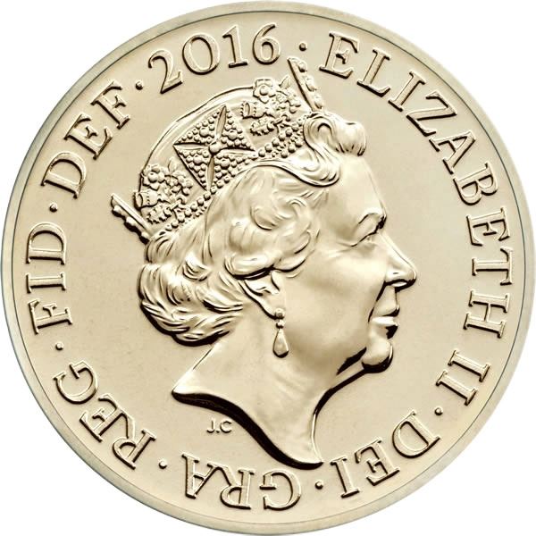 United Kingdom | 1 Pound Coin | Dragon | Unicorn | KM:1377 | 2016