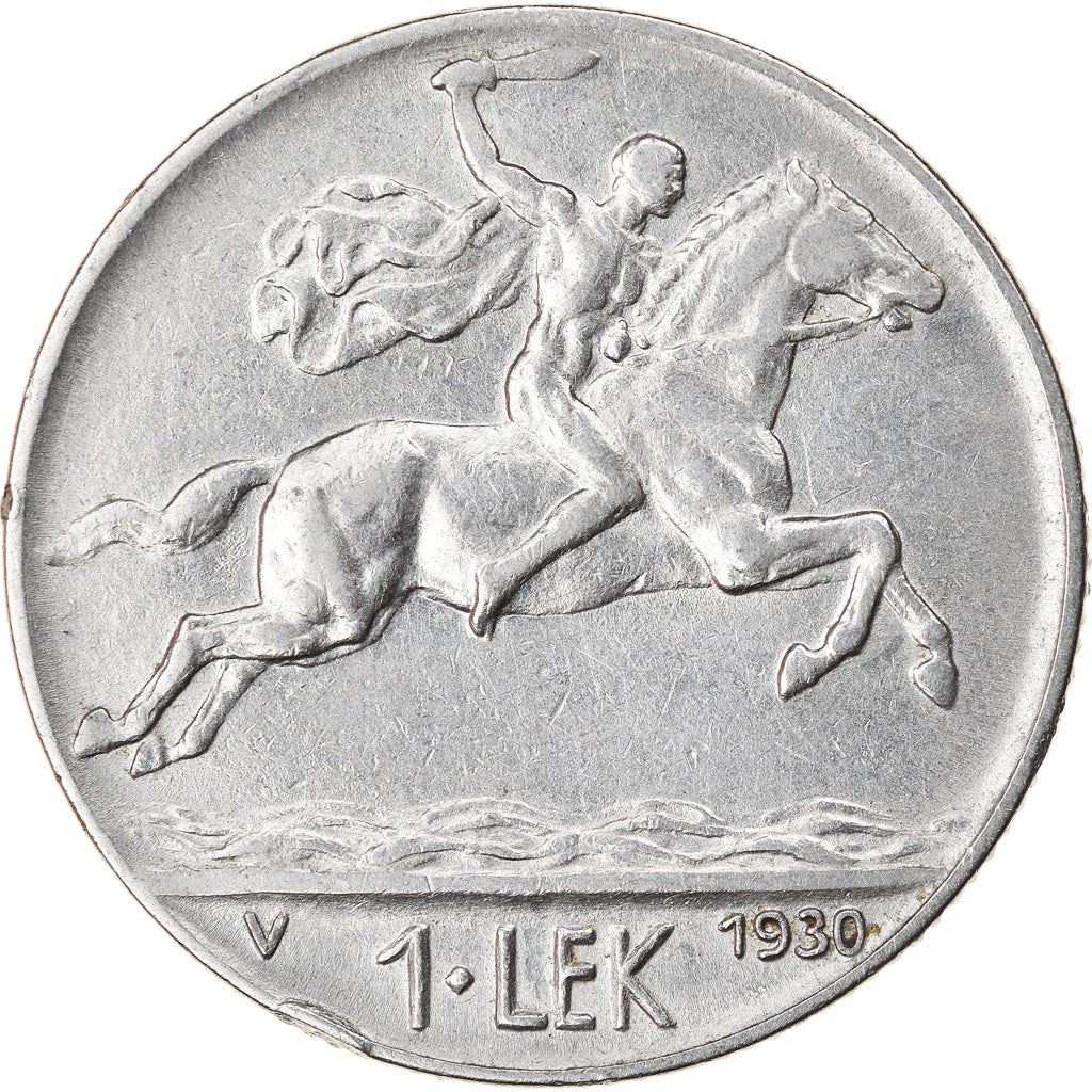 Albanien | 1 Lek Mønt | Alexander den Store | KM:5 | 1926 - 1931