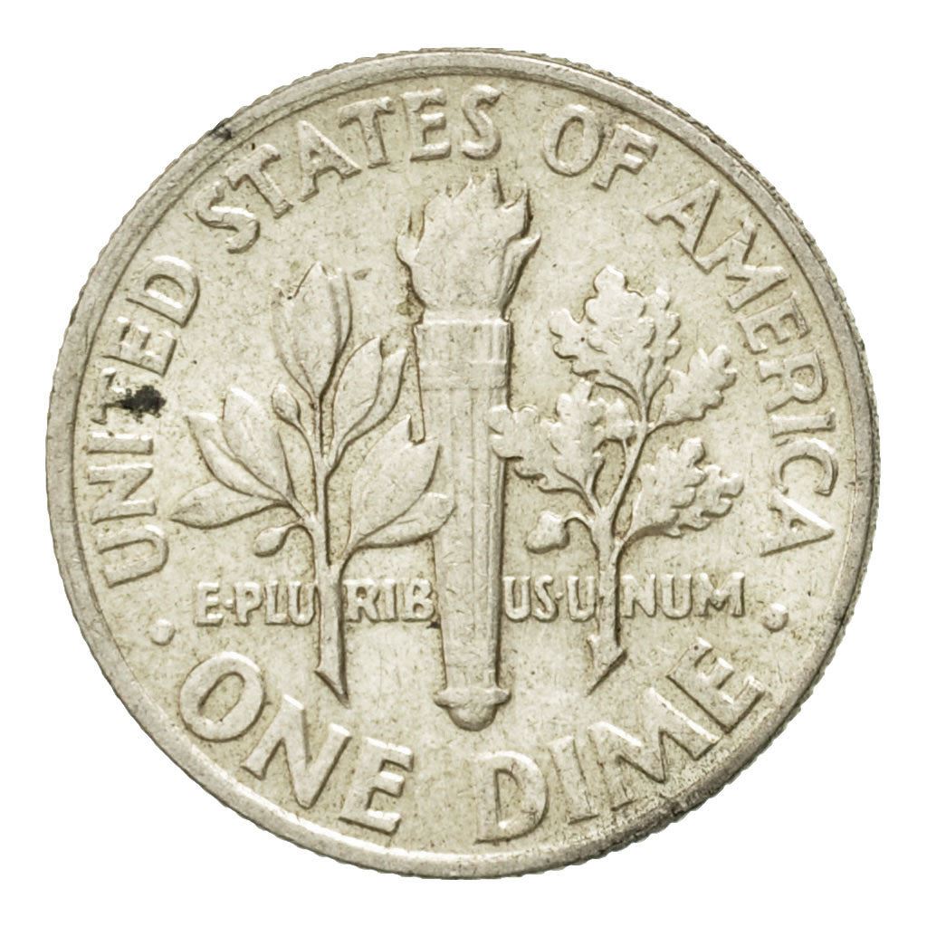 アメリカ合衆国 | 1ダイム硬貨 | フランクリン・D・ルーズベルト | KM:195 | 1946年 - 1964年