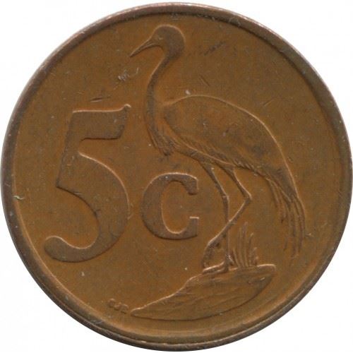 South Africa 5 Cents Coin | Tsonga Legend - AFRIKA-DZONGA | KM223 | 2000 - 2001