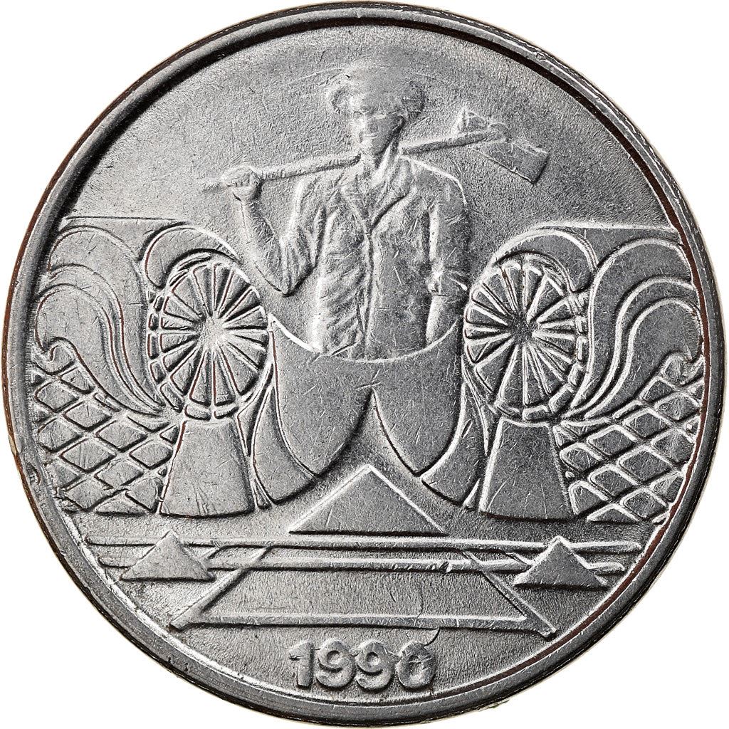 Brazil | 5 Cruzeiros Coin | Salt evaporation | Km:618 | 1990 - 1992
