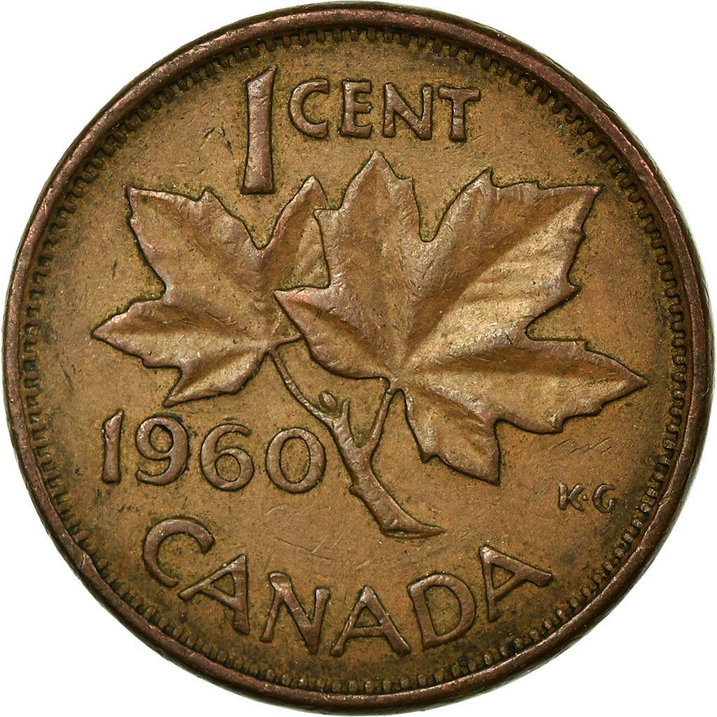 Canada | 1 Cent Coin | Bronze | 1st portrait | KM:49 | 1953-1964