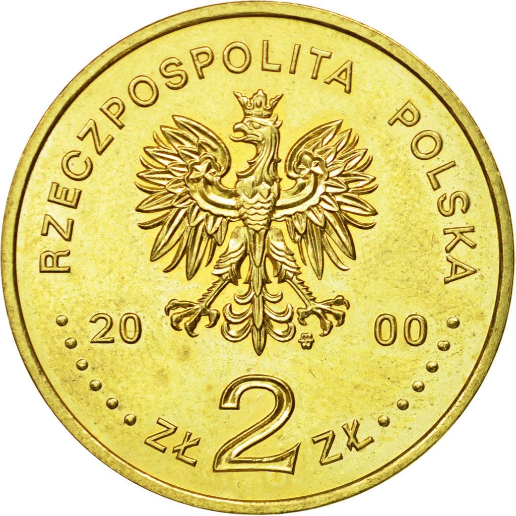 Poland | 2 Zlotys Coin | John II Casimir | Y:398 | 2000