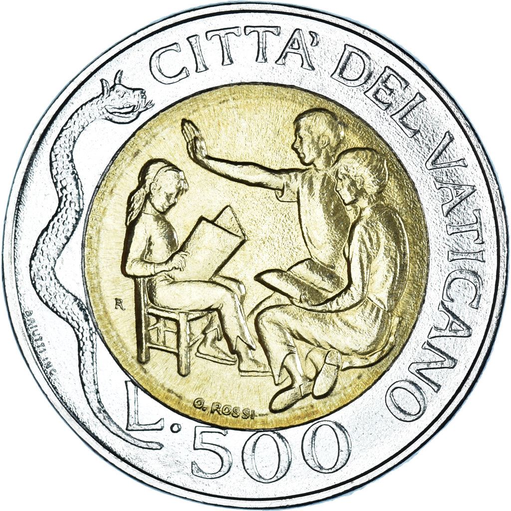 Vatican City | 500 Lire Coin | John Paul II | Km:277 | 1996