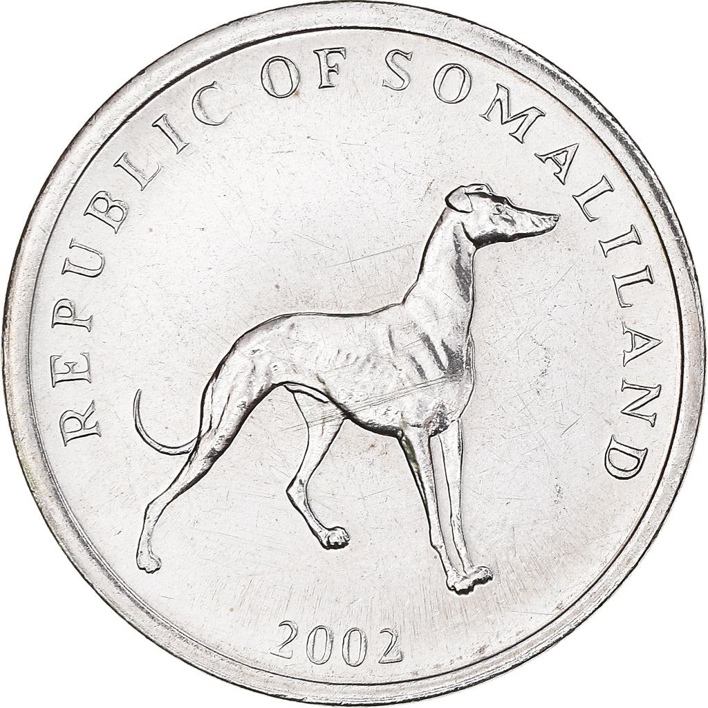 Somaliland | 20 Shilling Münze | Windhund | KM:6 | 2002