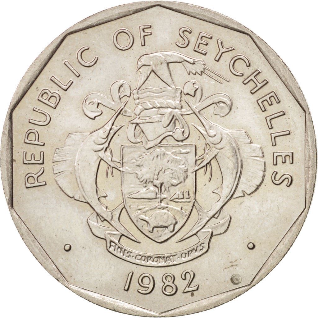 Seychelles | 5 Rupees Coin | Palm tree | Km:51.1 | 1982 - 2010