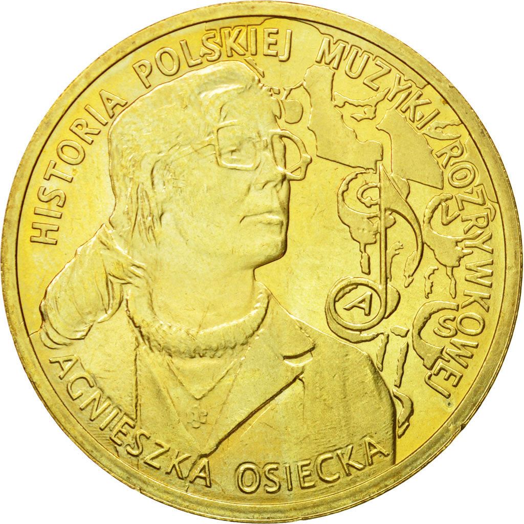 Poland | 2 Zlotys Coin | Agnieszka Osiecka | Y:883 | 2013