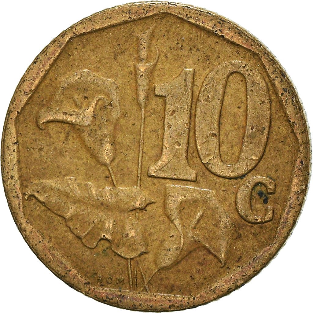 South Africa 10 Cents Xhosa Legend - uMzantsi Afrika Coin KM341 2007