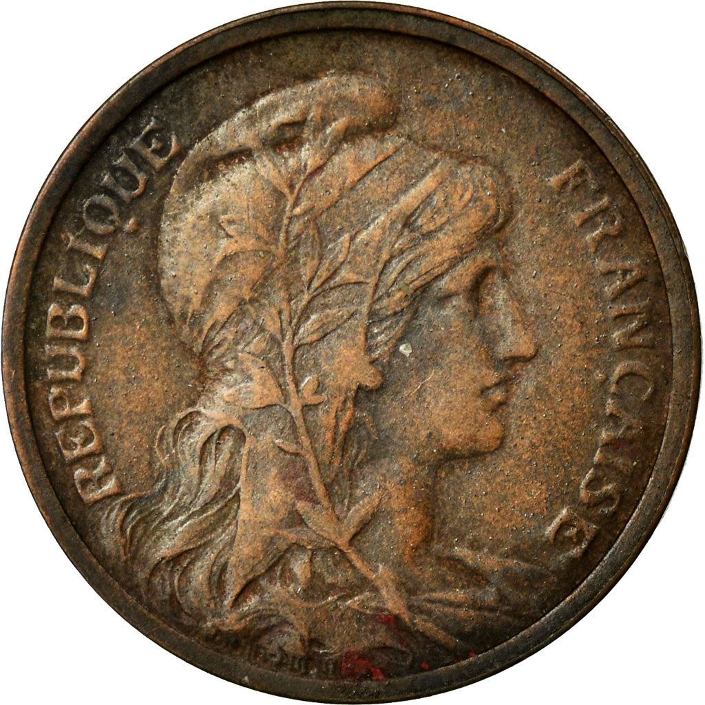French 1 Centime Coin | Third Republic | KM840 | France | 1898 - 1920