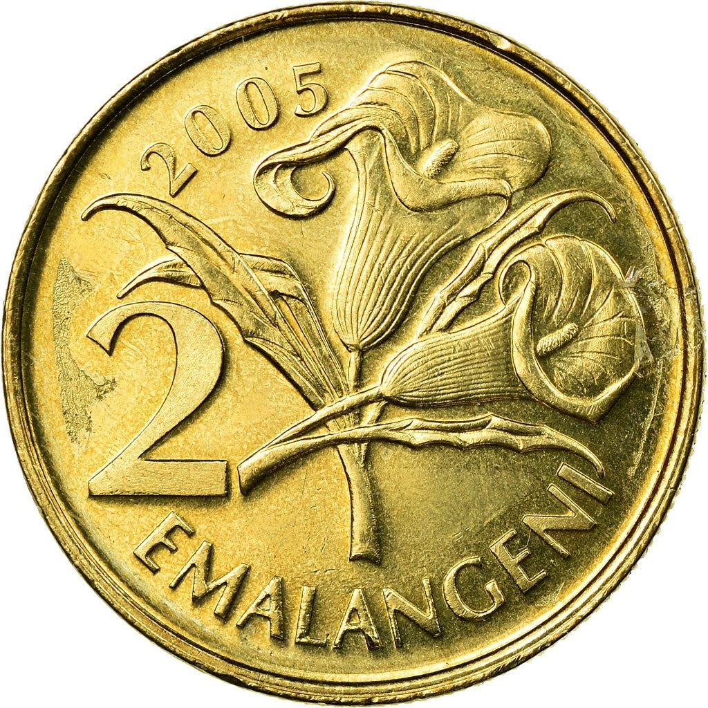 Moneta da 2 Emalangeni Eswatini | Re Mswati III | Giglio | KM46 | 1995 - 2010