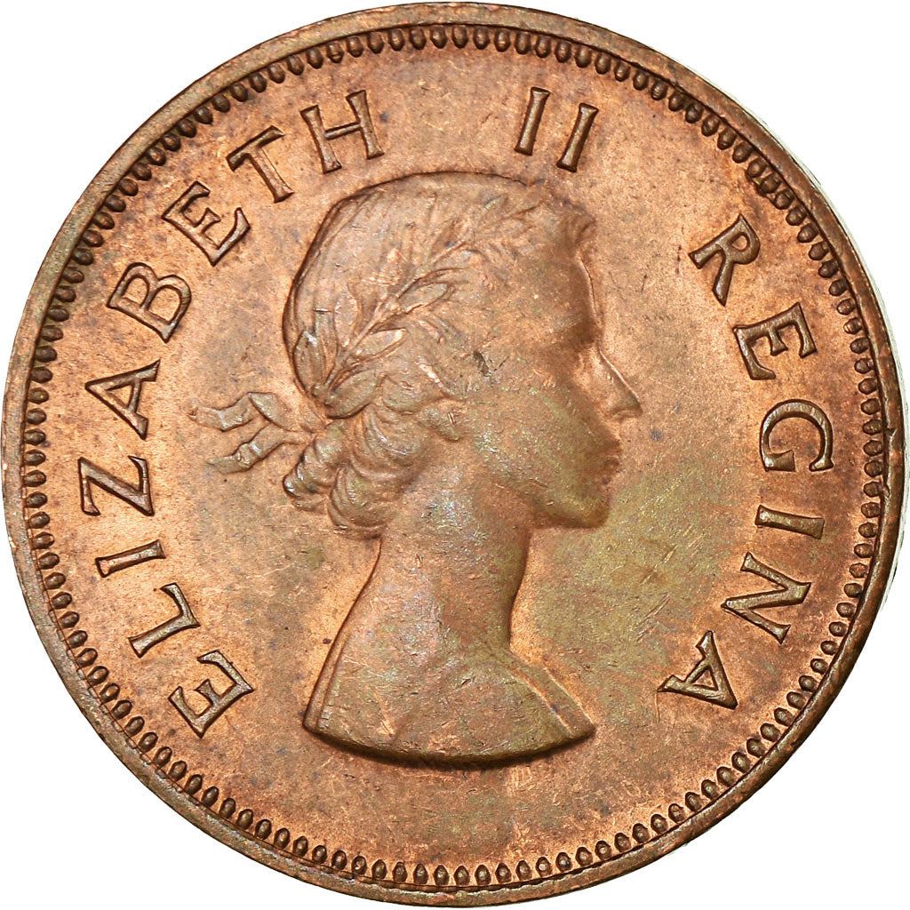South Africa 1/2 Penny Coin | Elizabeth II 1st portrait | KM45 | 1953 - 1960