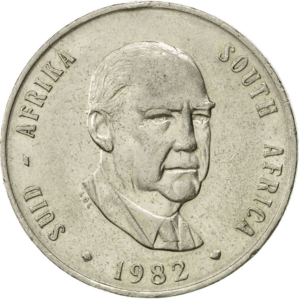 South Africa 1 Rand Coin | Balthazar J. Vorster | KM115 | 1982