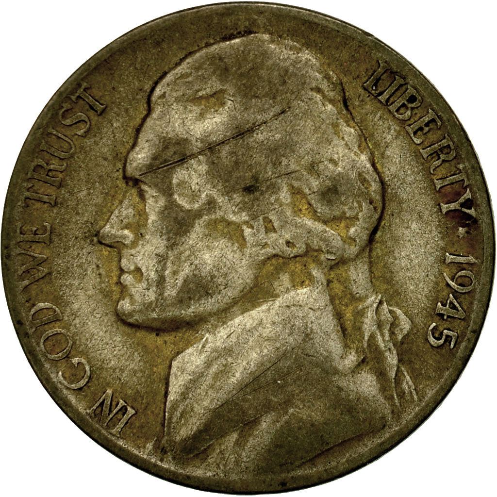 United States | 5 Cents Coin | Thomas Jefferson | Km:192A | 1942 - 1945
