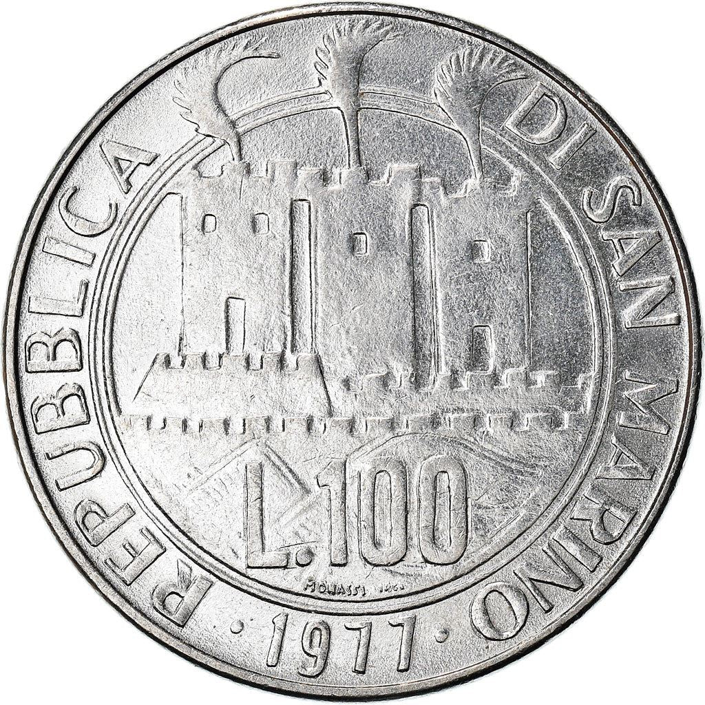 San Marino | 100 Lire Coin | Fish | Km:70 | 1977