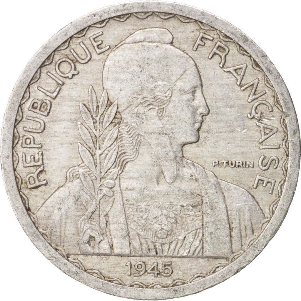French Indochina | 20 Cents Coin | Rice plant | Km:29 | 1945