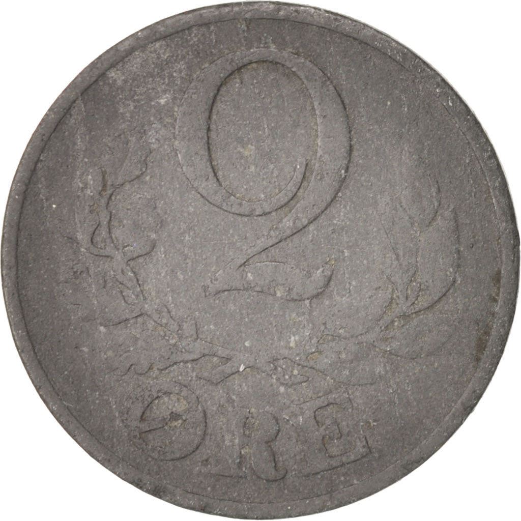 Denmark | 2 Ore Coin | Monogram | Km:833A | 1942 - 1947