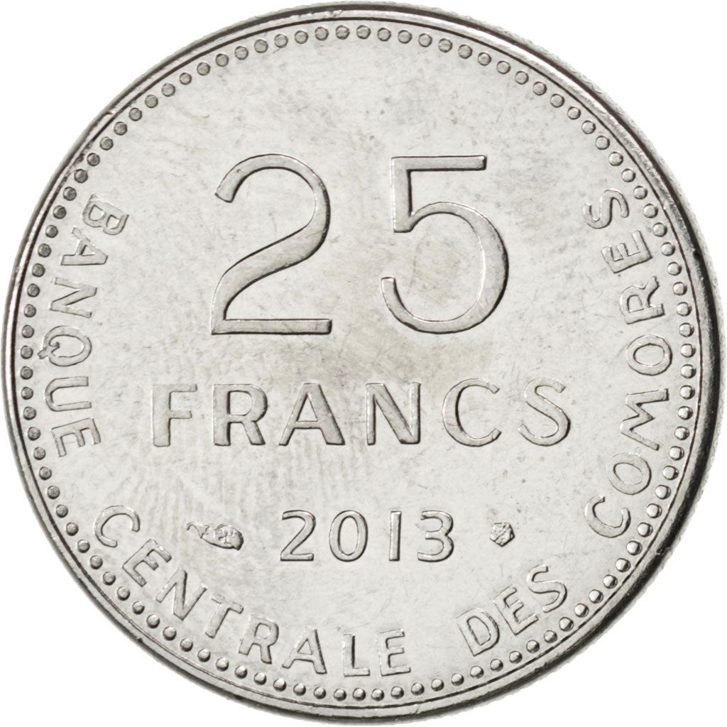 Comoro Islands | 25 Francs Coin | FAO | Km:14A | 2013 - 2020