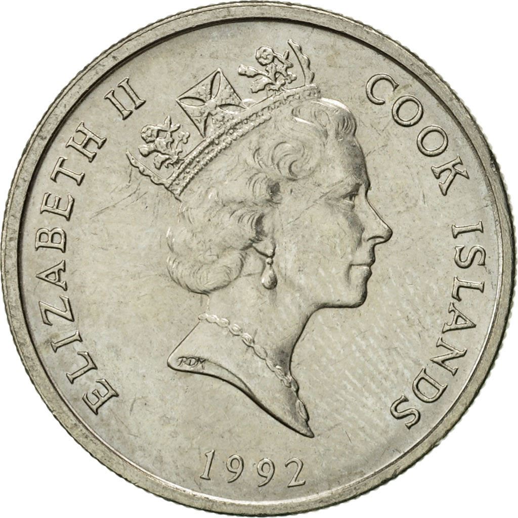 Cook Islands | 5 Cents Coin | Elizabeth II | Hibiscus | KM:33 | 1987 - 1994