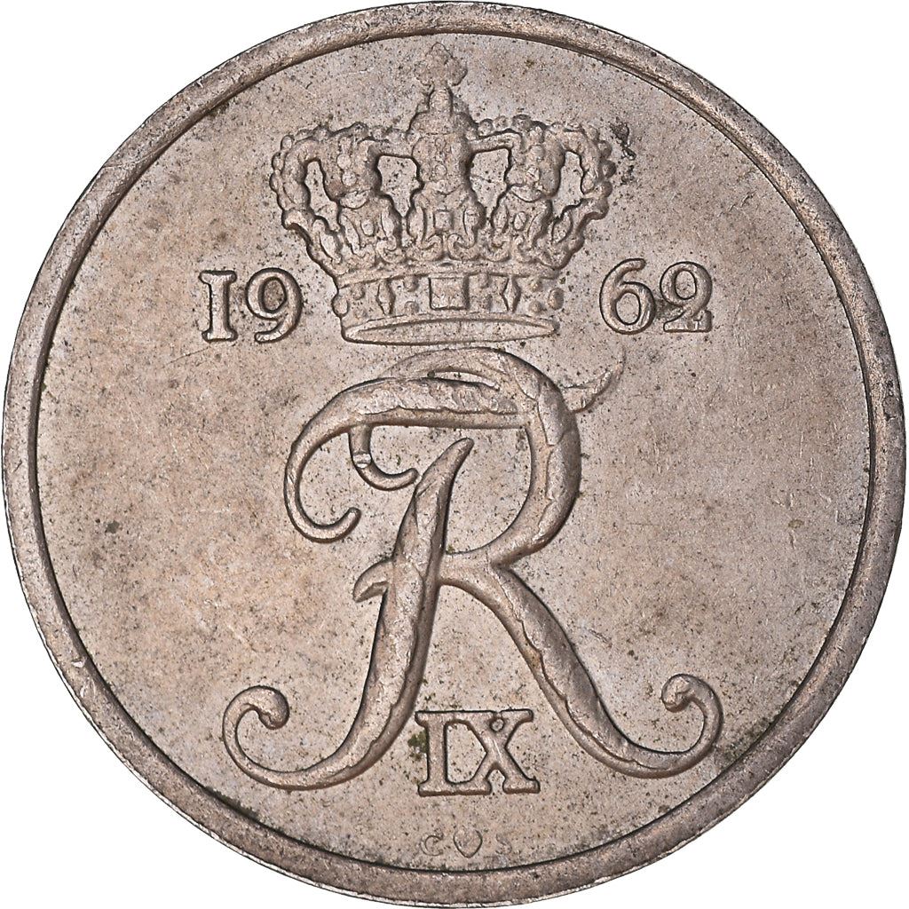 Denmark | 25 Ore Coin | Monogram | Km:850 | 1960 - 1967