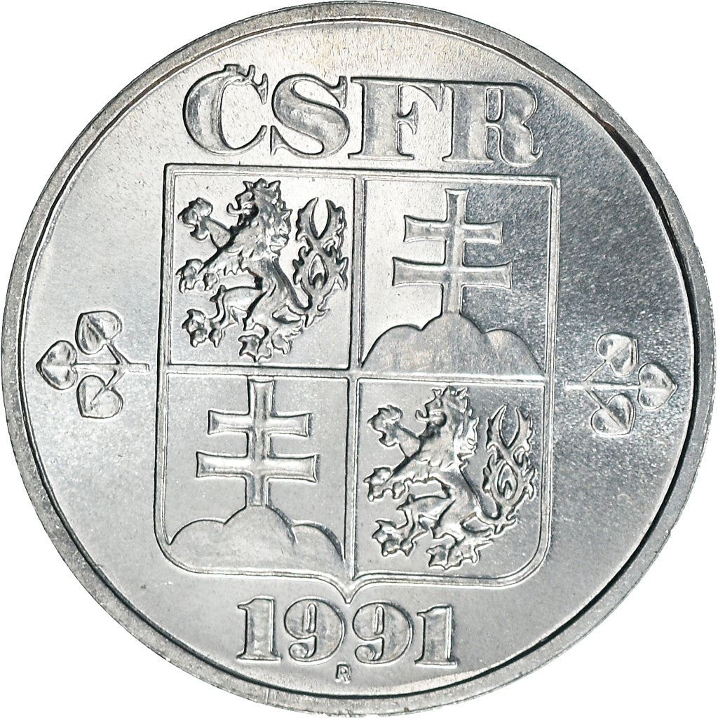 Czechoslovakia 1 Hale? | Linden Wreath | KM149 | 1991 - 1992