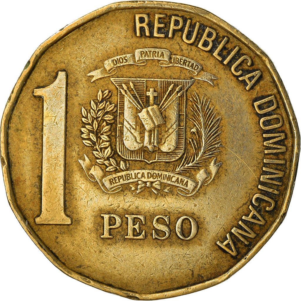 Dominican Republic | 1 Peso Coin | Juan Pablo Duarte y Diez | KM80 | 1991 - 2008