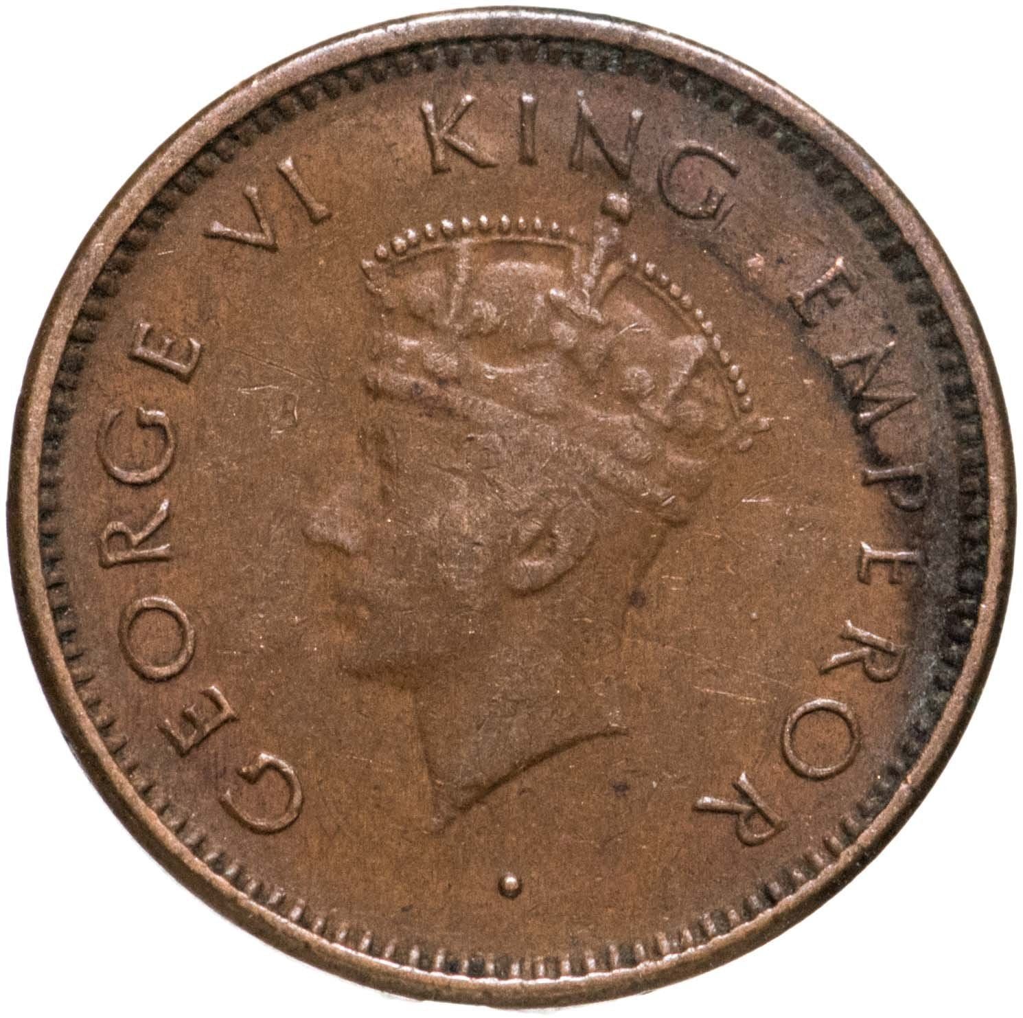 India - British | 1/12 Anna Coin | King George VI | Km:526 | 1939