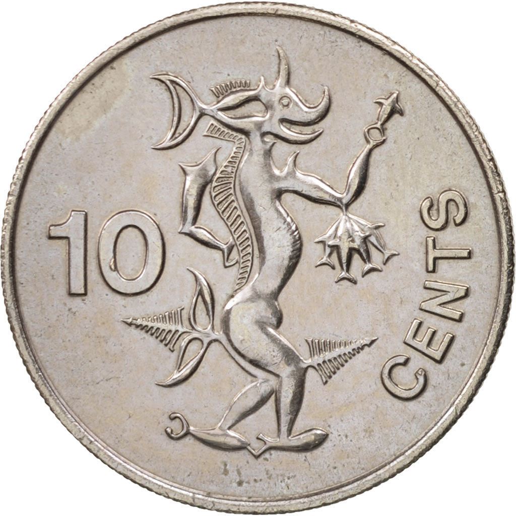 Salomonöarna | 10 Cents Mynt | Elizabeth II | Havsanda | Km:4 | 1977 - 1983