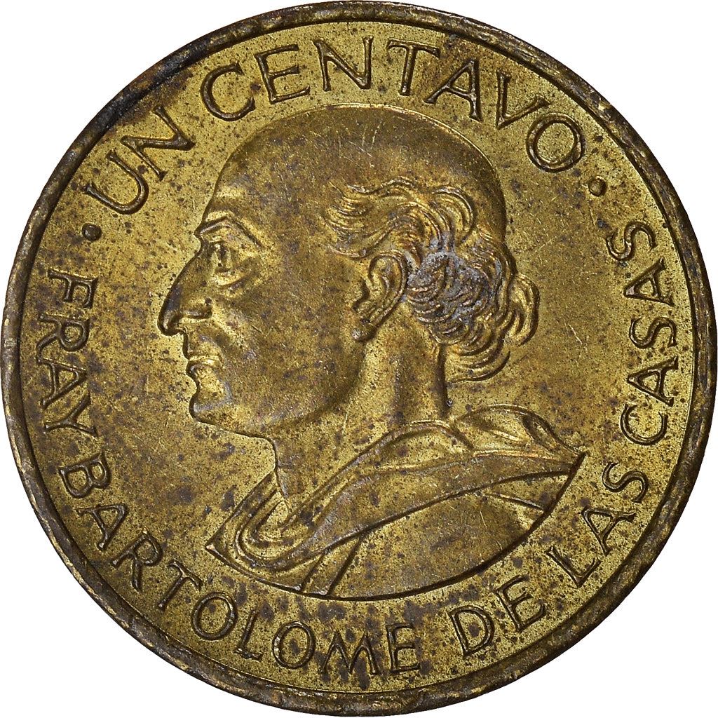 Guatemala | 1 Centavo Coin | Fray Bartolomé | Km:265 | 1965 - 1970