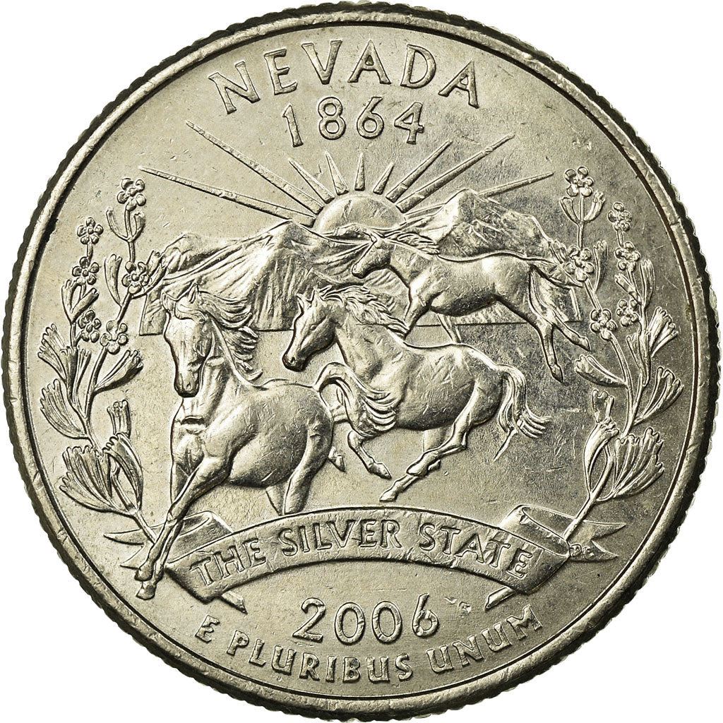 United States | 1/4 Dollar Coin | Nevada | Km:382 | 2006