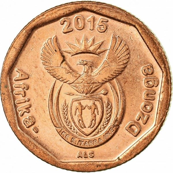 South Africa | 10 Cents Coin | Flowers | Arum Lily | Uc:13 | 2015