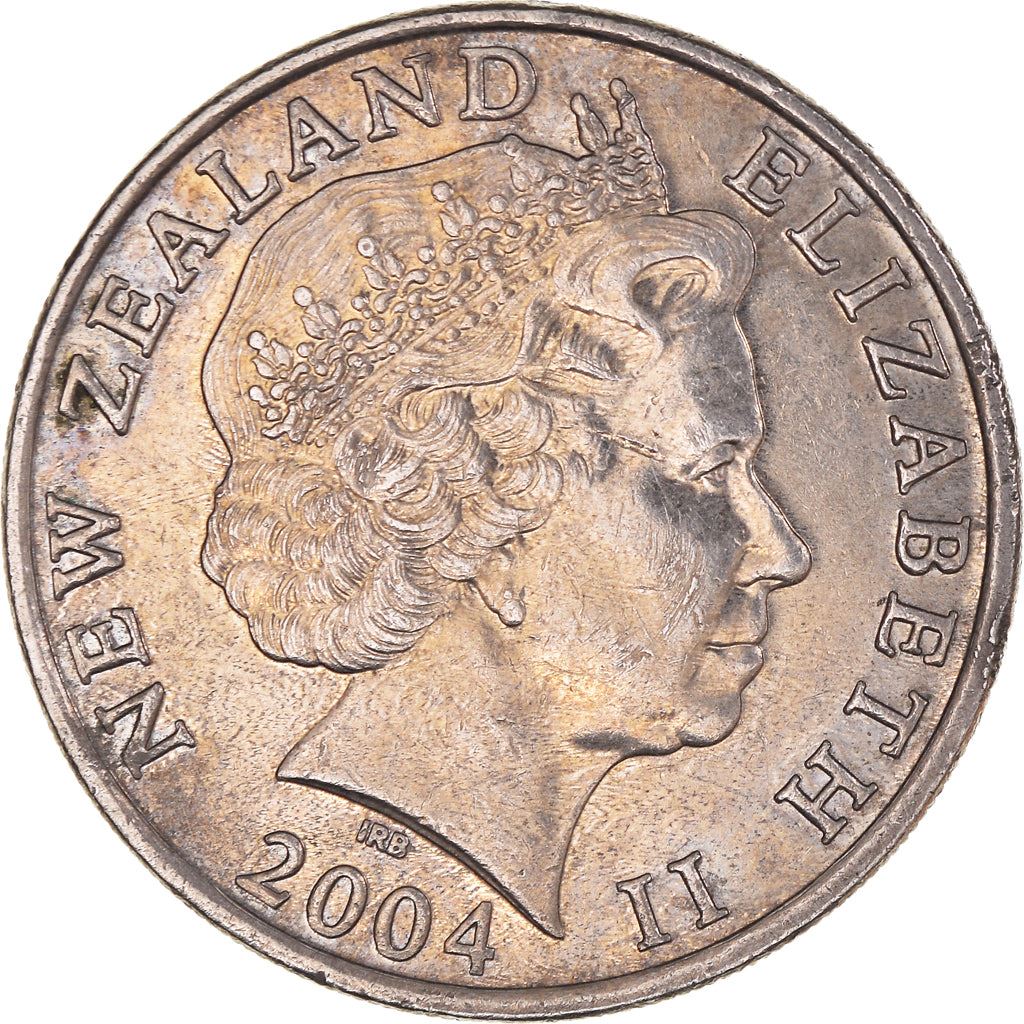 New Zealander 20 Cents Coin | Queen Elizabeth II | Maori Carving | KM1