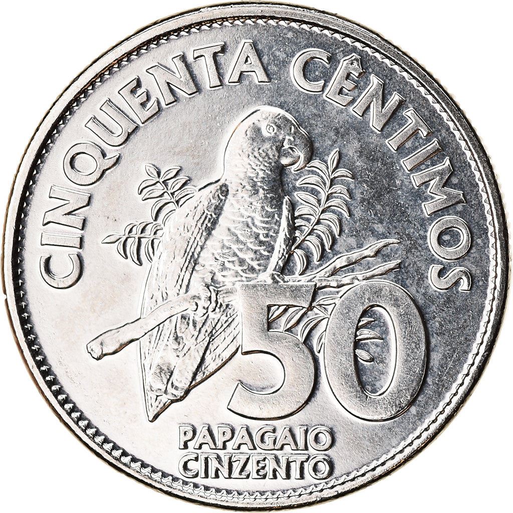 Sao Tome and Principe | 50 Centimos Coin | Gray parrot | 2017