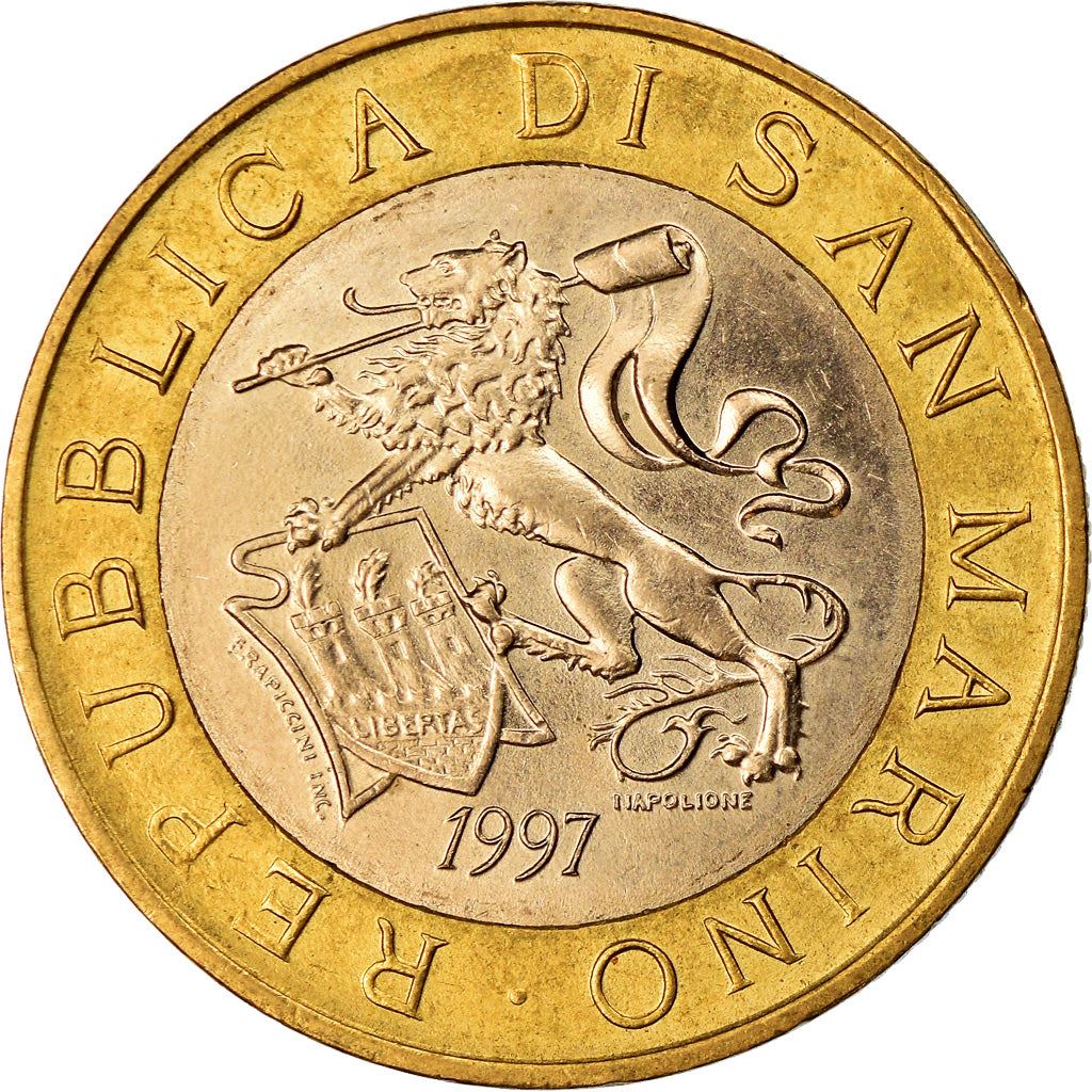 San Marino | 1000 Lire Coin | Government palace | Km:368 | 1997