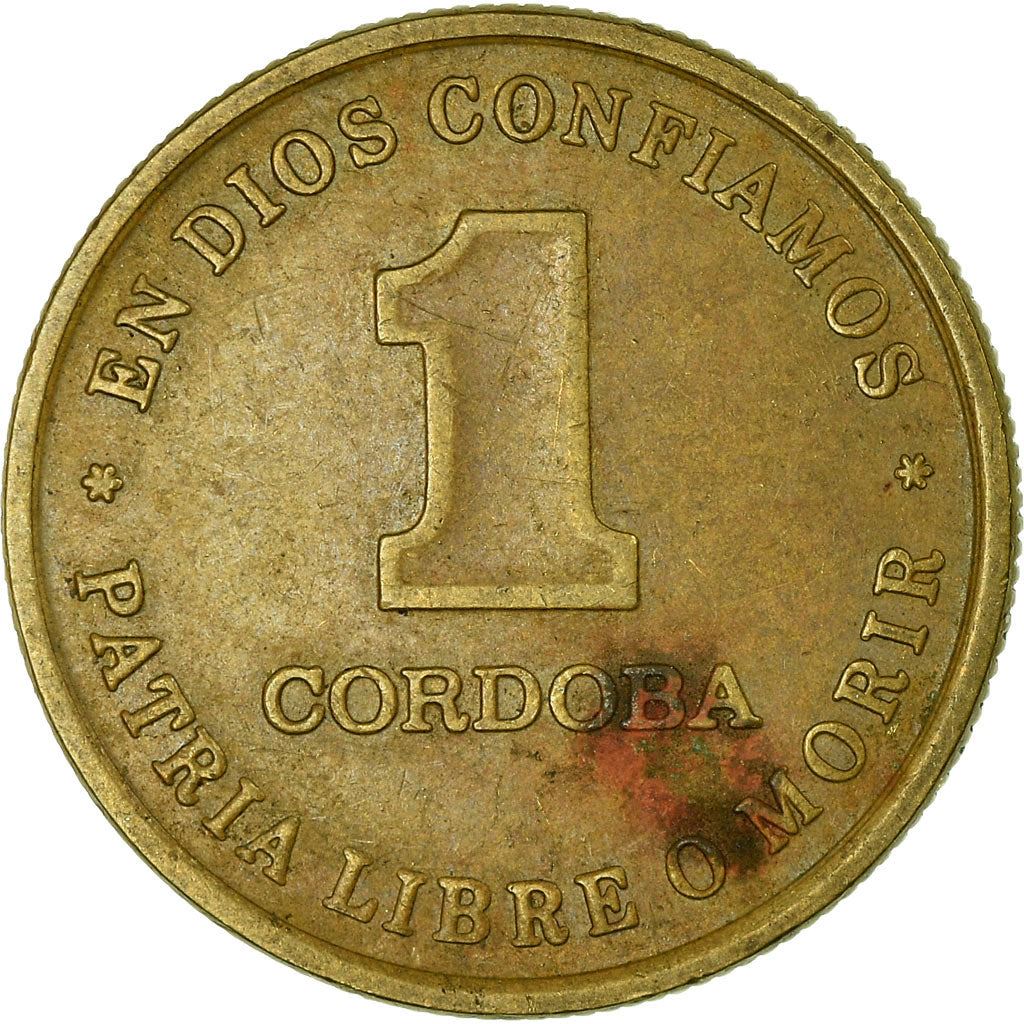 Nicaragua 1 Cordoba Coin | Panama Hat | KM59 | 1987